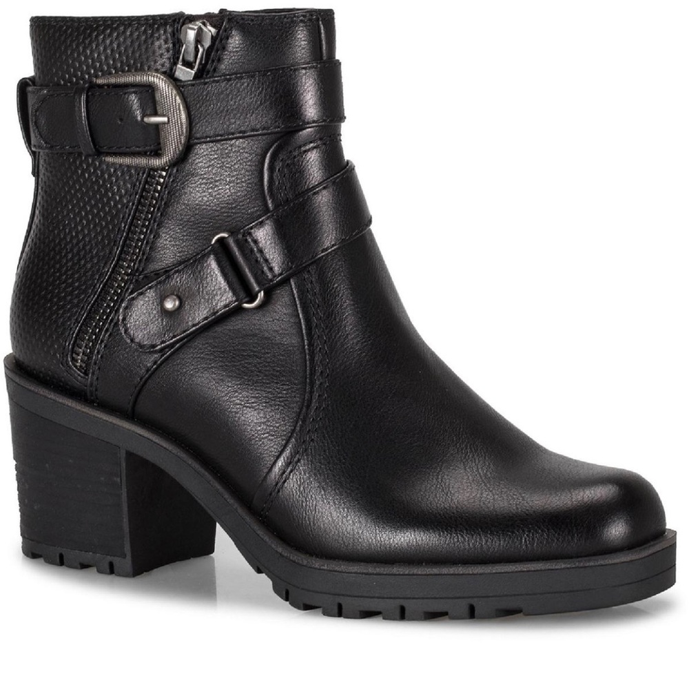Baretraps Womens Towanda Leather Ankle Almond Toe Booties Shoes Size 5 - Picture 2 of 3